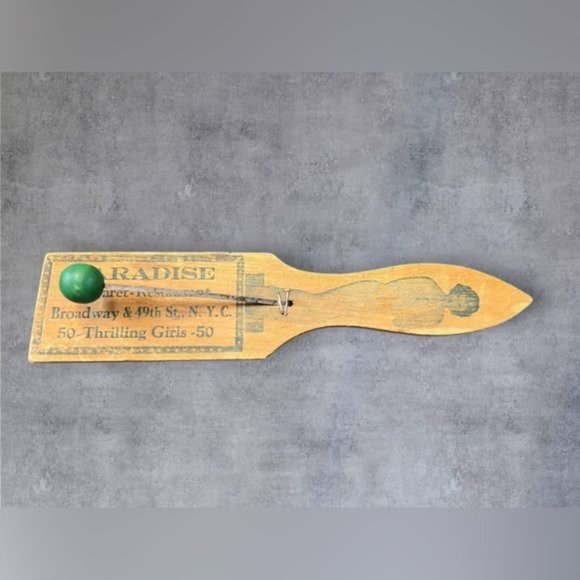 1930s "Thrilling Girls" Paradise Cabaret Noisemaker – NYC Nightlife Memorabilia - Picture 1 of 6